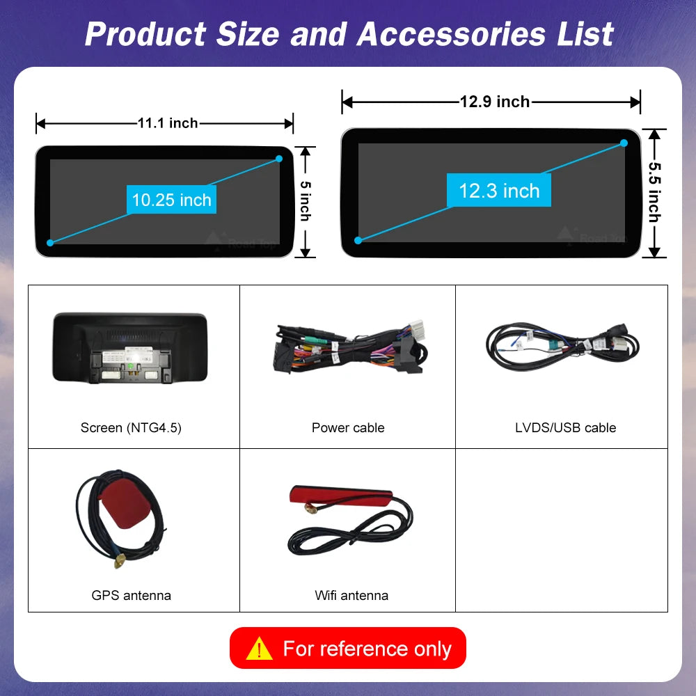 Android 13 Screen for Mercedes-Benz G Class W463 2013-2018 Radio GPS Navigation Bluetooth  | AUTOKITSHOP