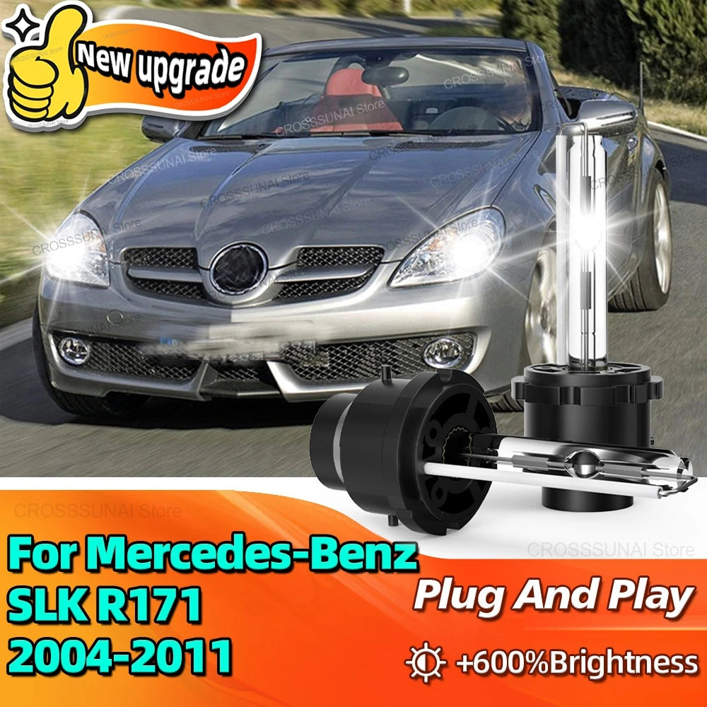 35W Xenon HID Bulb D2S Car Headlight 6000K Lamp For Mercedes-Benz SLK R171 2004 2005 2006