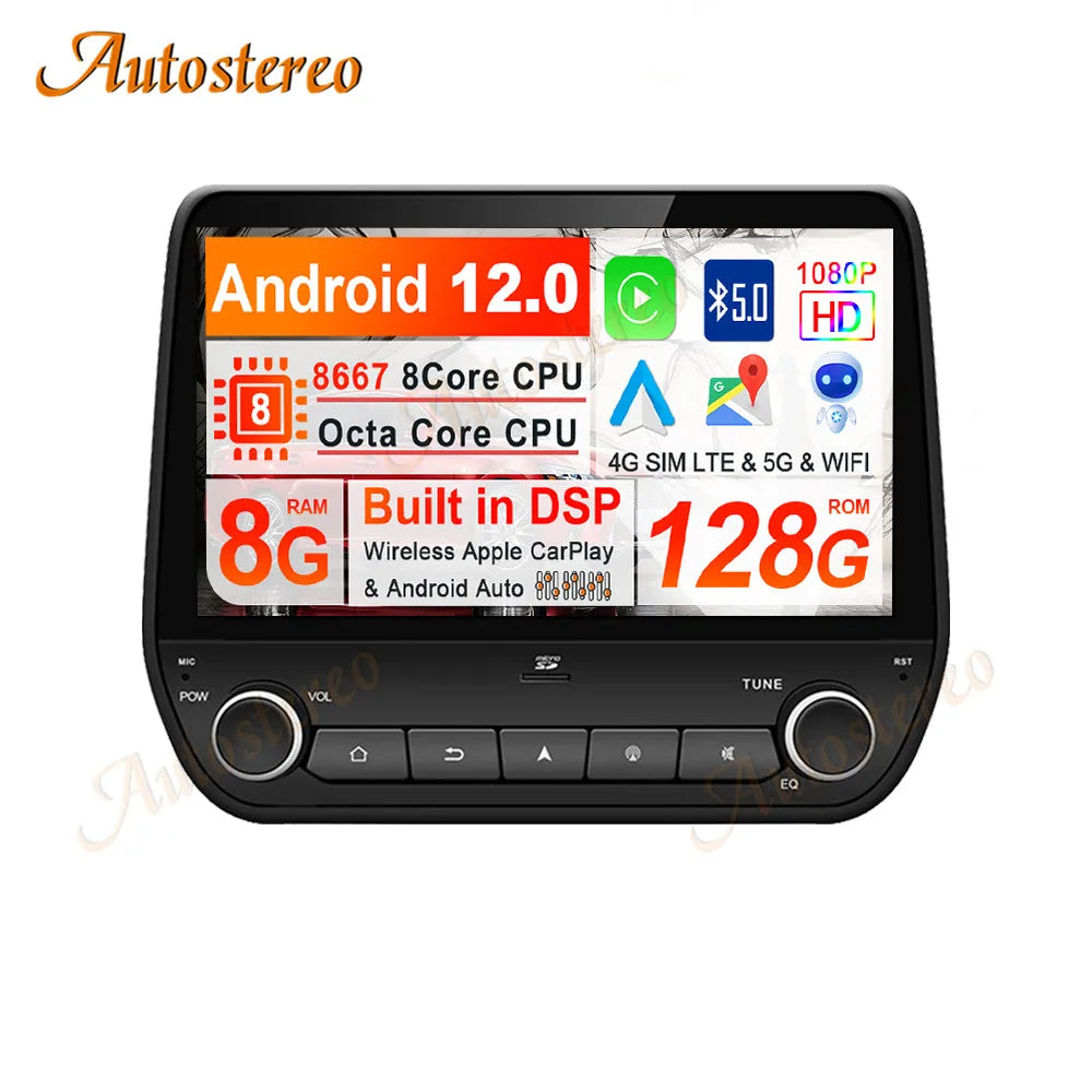 Android 13 For Ford Ecosport Fiesta 2018+ Car GPS Navigation Auto Radio Head Unit Multimed