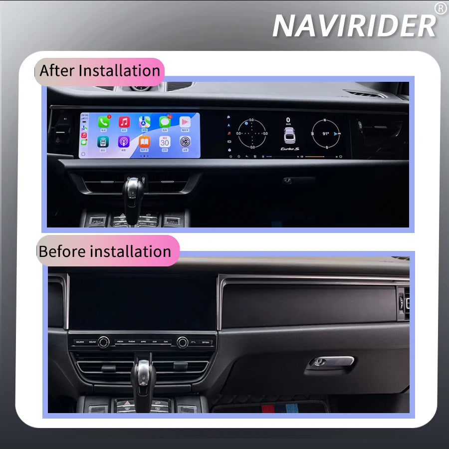 Interactive Car Radio for Porsche Macan 2018-2024 12.3+12.3 Inch Display Android 15 Media  | AUTOKITSHOP