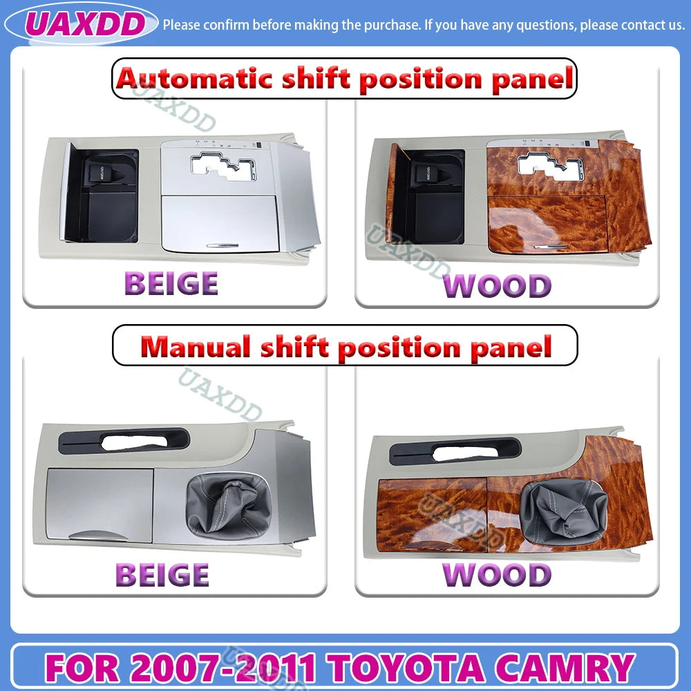 For 2007-2011 TOYOTA CAMRYManual or Automatic shift position panel Storage box structure A