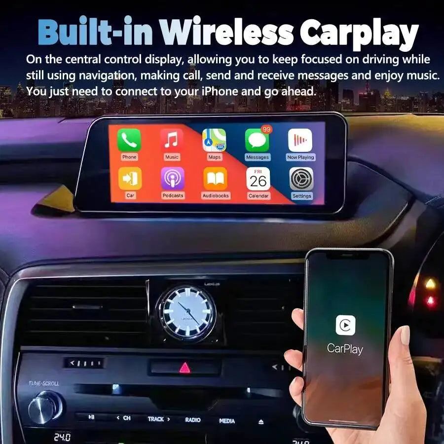 Android Screen GPS Multimedia Player Wireless Carplay Navigation Stereo RHD 12.3" Car Radi | AUTOKITSHOP