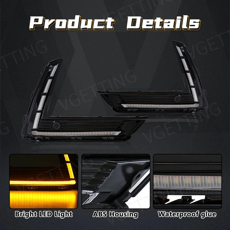 For Honda CRV CR-V 2023 LED DRL Daytime Running Light Daylights Dynamic Turn Signal Fog La | AUTOKITSHOP