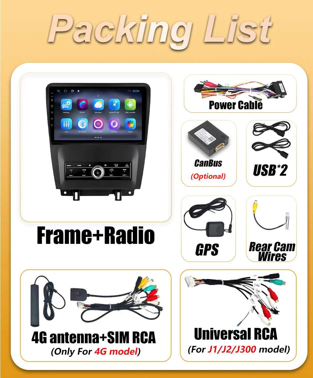 Car Stereo Wireless Carplay For Ford Mustang V S-197 2009 2010 2011 2012 - 2014 BT Auto Ca | AUTOKITSHOP