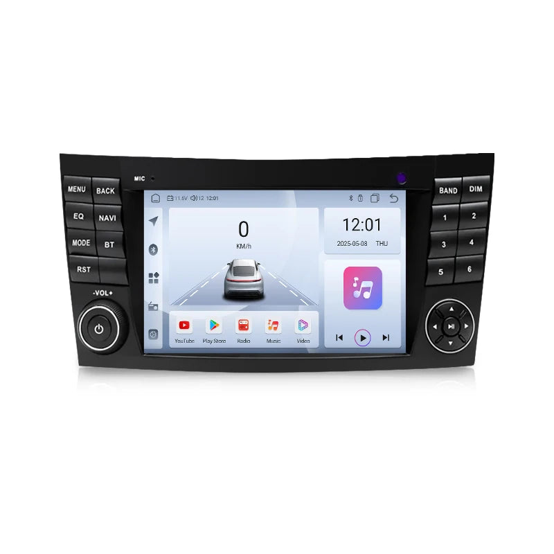 SZLELV Android 15 Radio For Mercedes Benz E-Class W211 E200 E270 E280 Car GPS Video Player