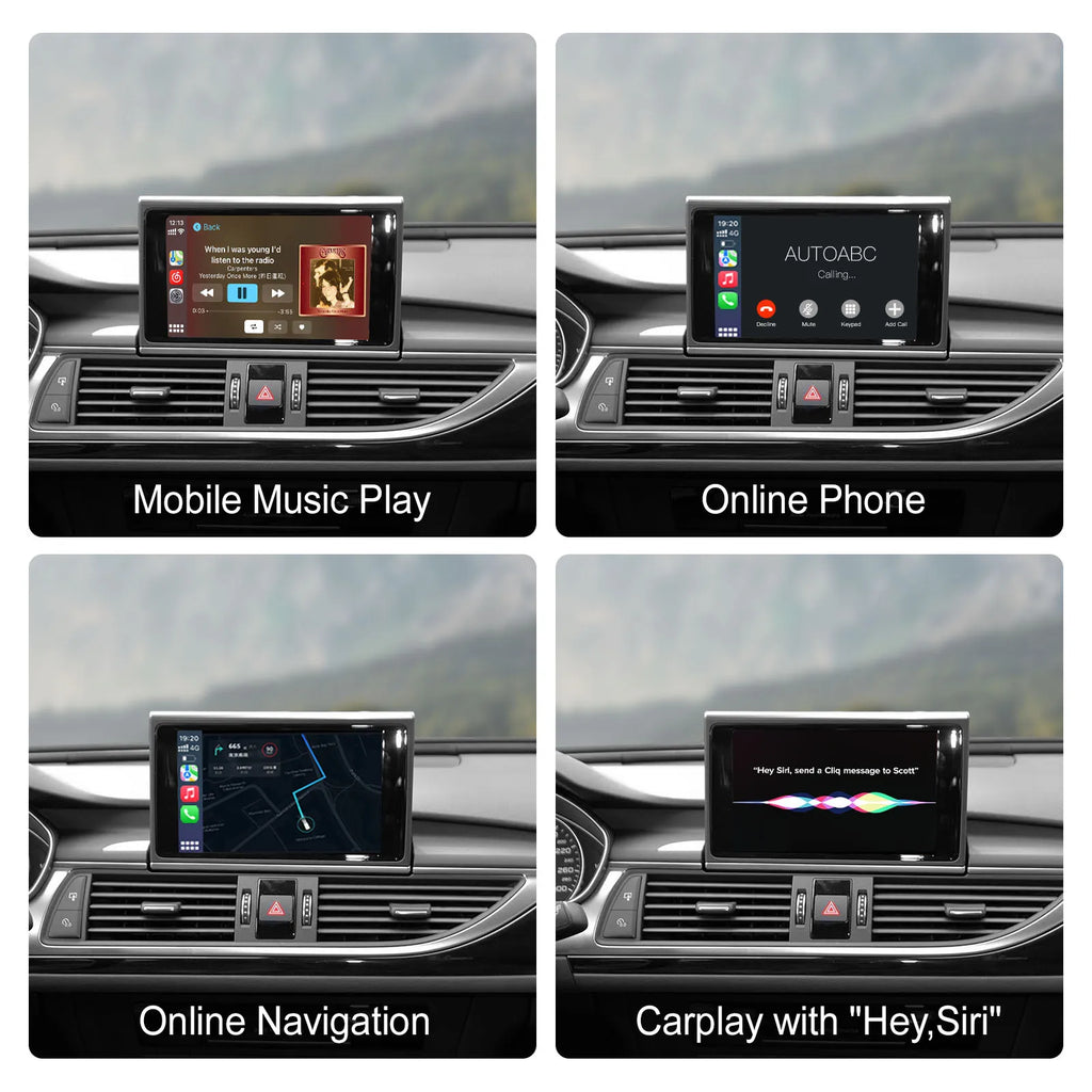 Wireless Carplay Android Auto Interface Retrofit Kits For Audi A6 C7 A7 2012-2016 RMC/HN+R