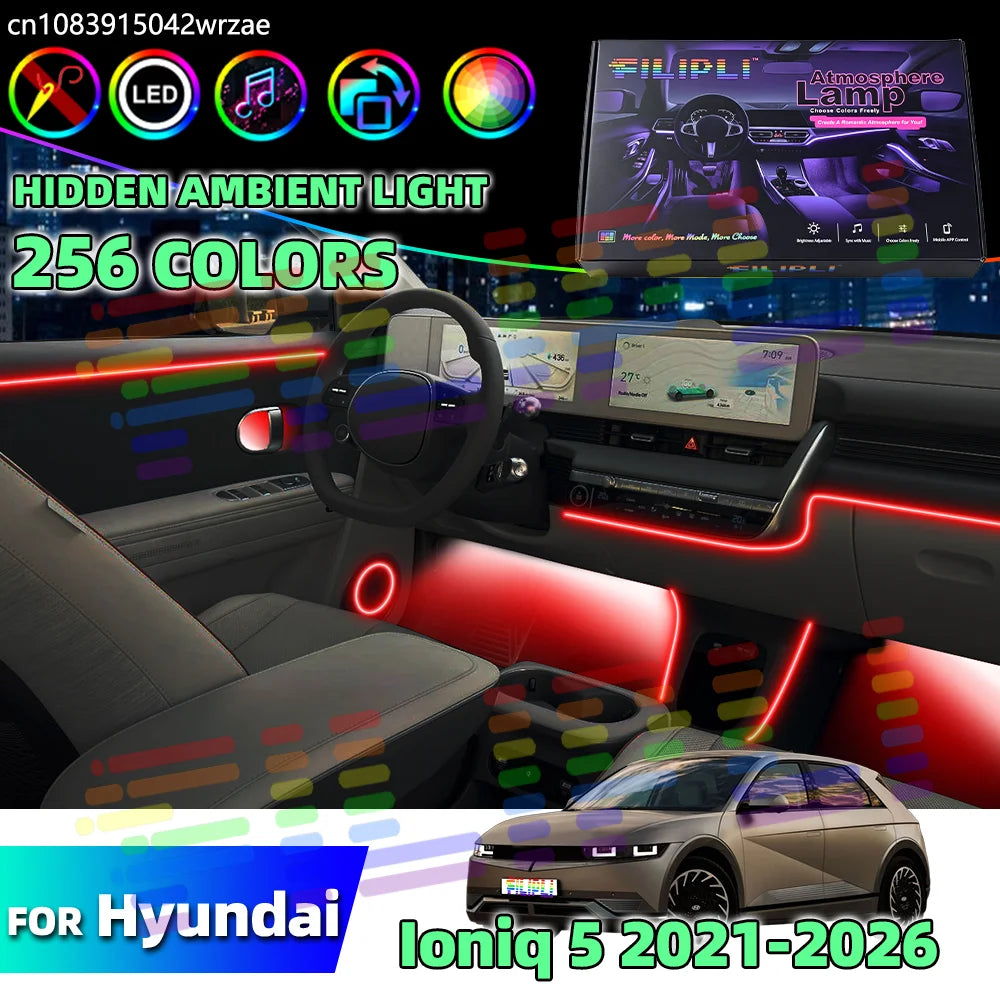 64 RGB - Ambient Light - for Hyundai 2021-2026 - Car Interior Lighting | AUTOKITSHOP
