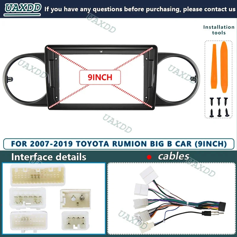 For 2007-2019 Toyota Rumion 9inch Car Radio Android CD DVD GPS Stereo audio screens player