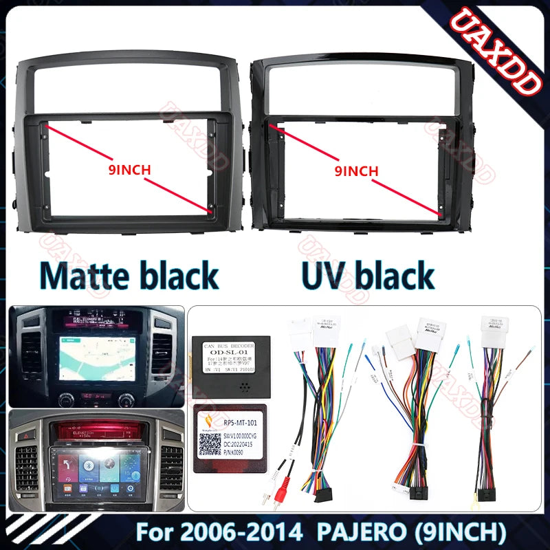 Car DVD Radio Android for 2006-2014 Mitsubishi 2006-2014 Pajero 9INCH Stereo Dashboard Scr
