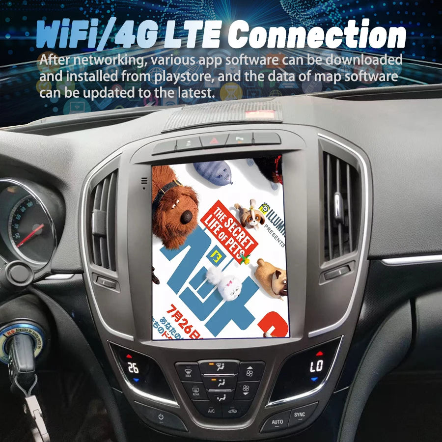 9.7'' Wireless CarPlay AI Voice Android 15 Radio Stereo For Opel Insignia Buick Regal 2013