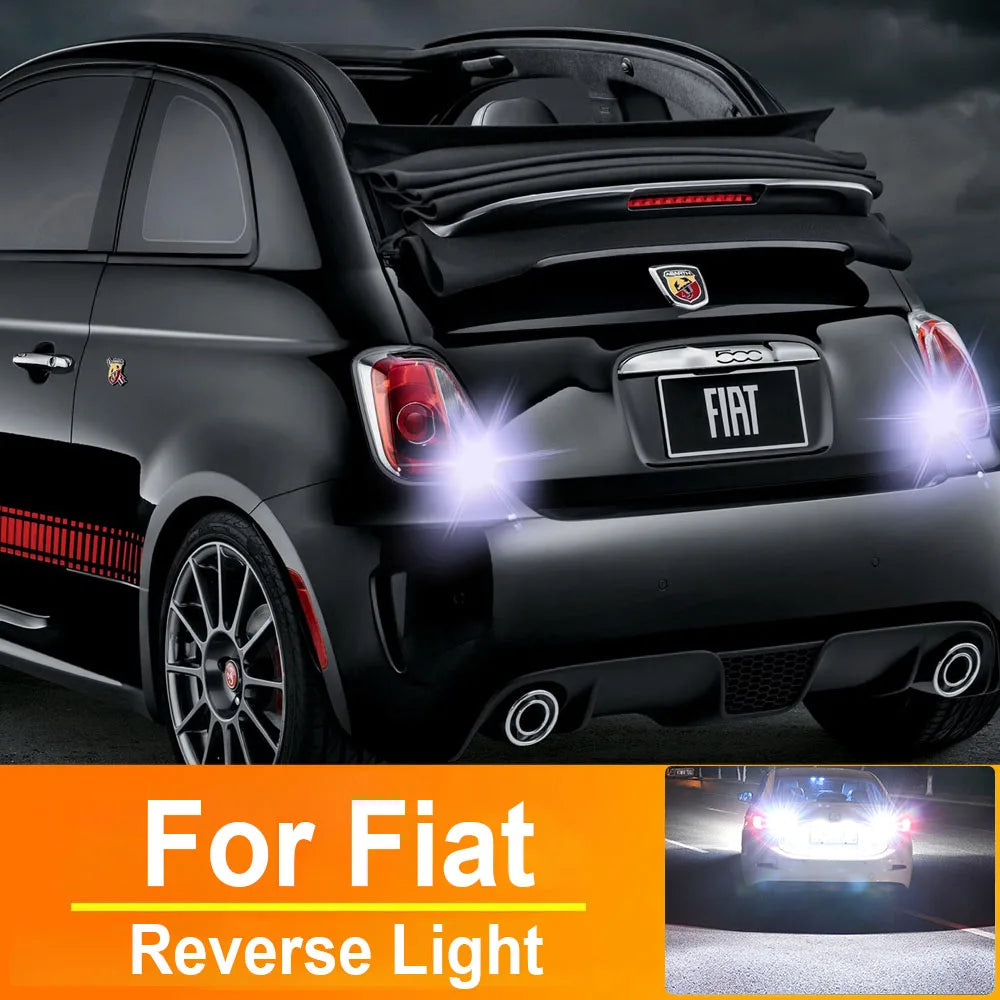 2-Piece LED Interior Light Kit for Fiat Ducato Punto Evo 500 Panda Grande Bravo 2 Doblo Canbus Bulbs - Canbus Error-F...
