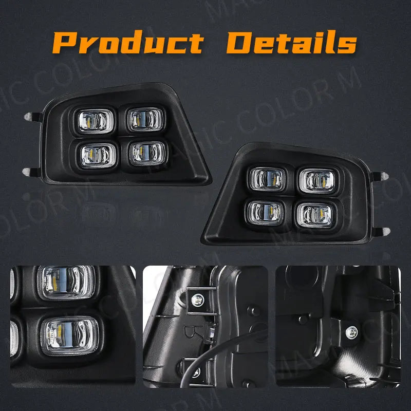 Car DRL For Toyota Tacoma 2012 2013 2014 2015 LED Daytime Running Lights Daylight Turn Sig | AUTOKITSHOP