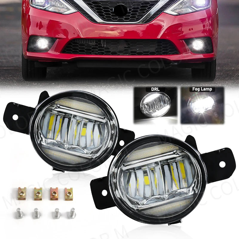 2in1 For Nissan Almera Sylphy Versa Altima X-Trail T32 Rogue Bluebird March Car LED Lens F | AUTOKITSHOP