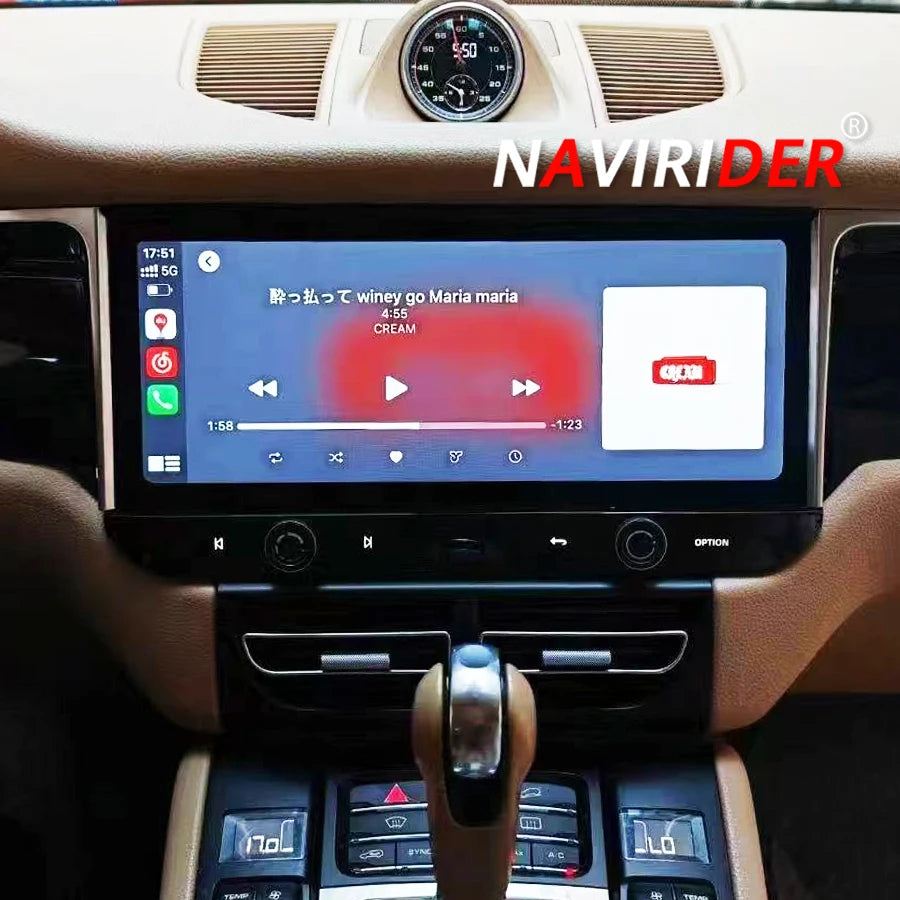 12.3" Android 13 CarPlay GPS Navigation 8G 256GB 4G WiFi Bluetooth Car Radio For Porsche M