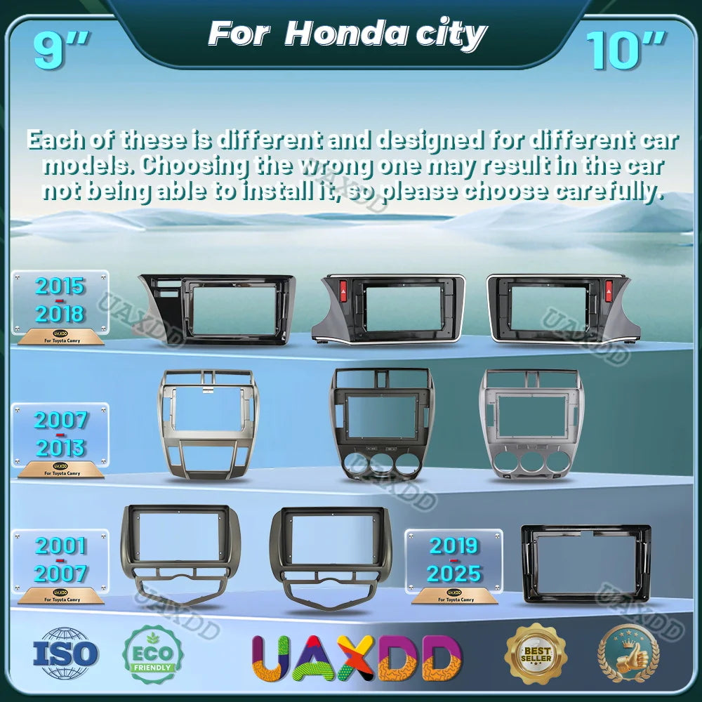 For 2001-2007 Honda Fit JAZZ CITY 2006-2013 2014-2018 2020-2025 City 9INCH 10.1inch Cadre
