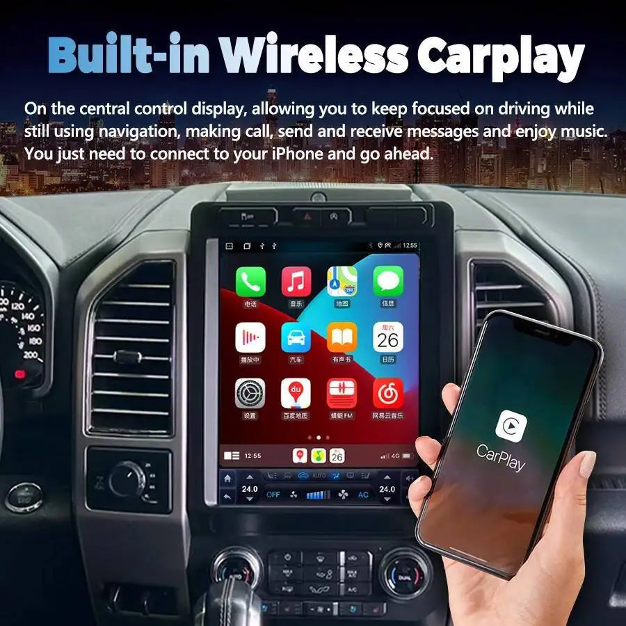 Android 13 For Ford F150 F250 2015-2019 SYNC 2 SYNC 3 Car Radio Car Multimedia Video Playe | AUTOKITSHOP
