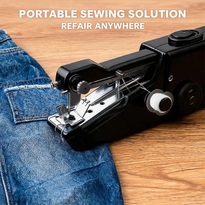 For Household DIY Craft Use Portable Mini Handheld Electric Sewing Machine Quick Stitch Clothing - Automotive LED Light