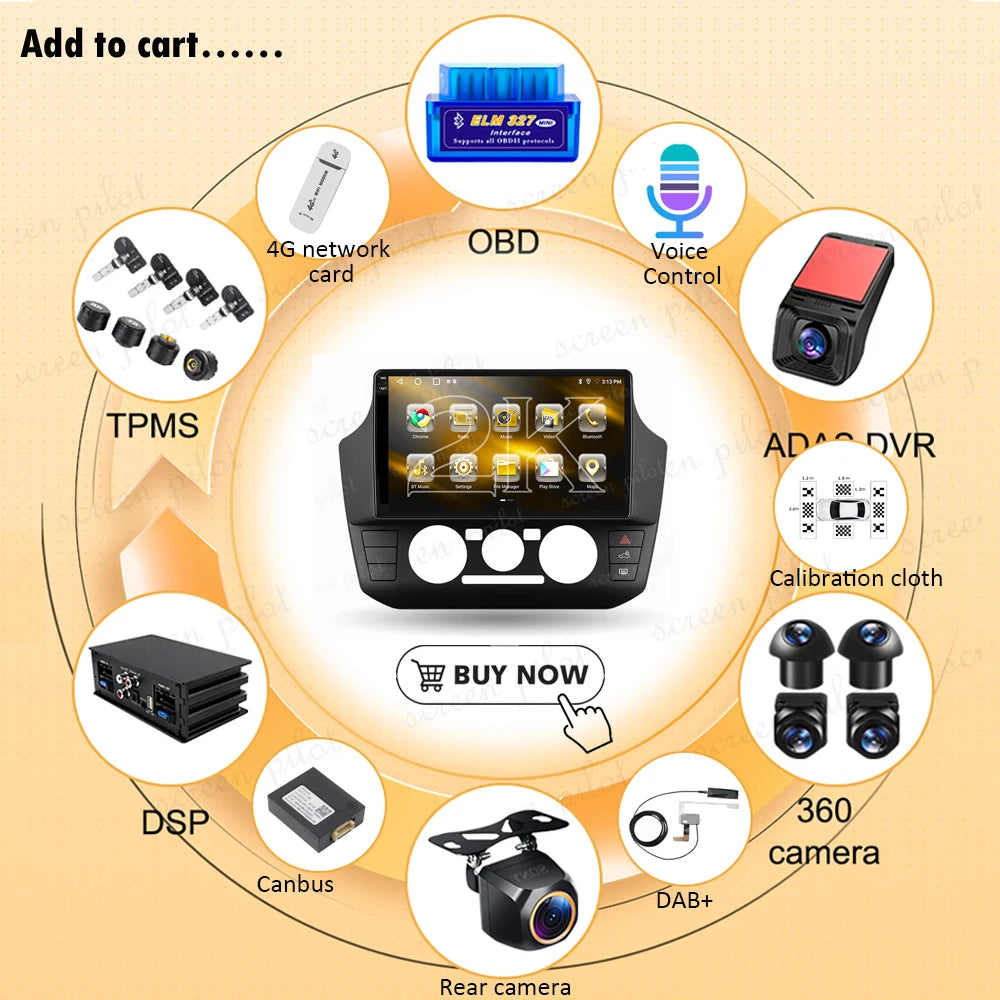 Stereo Head Unit For VW Volkswagen UP！2017 2018 2019 2020 2021 - 2023 Android 16 Multimedi | AUTOKITSHOP
