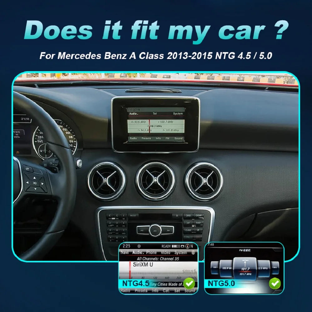 Android 14 Car Multimedia Player For Mercedes Benz W176 C117 X156 W463 2012-2018 GPS Touch