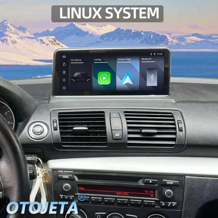 10.25inch Linux Car Radio Carplay Touch Screen For BMW 1 Series E81 E82 E87 2006-2011 Cent