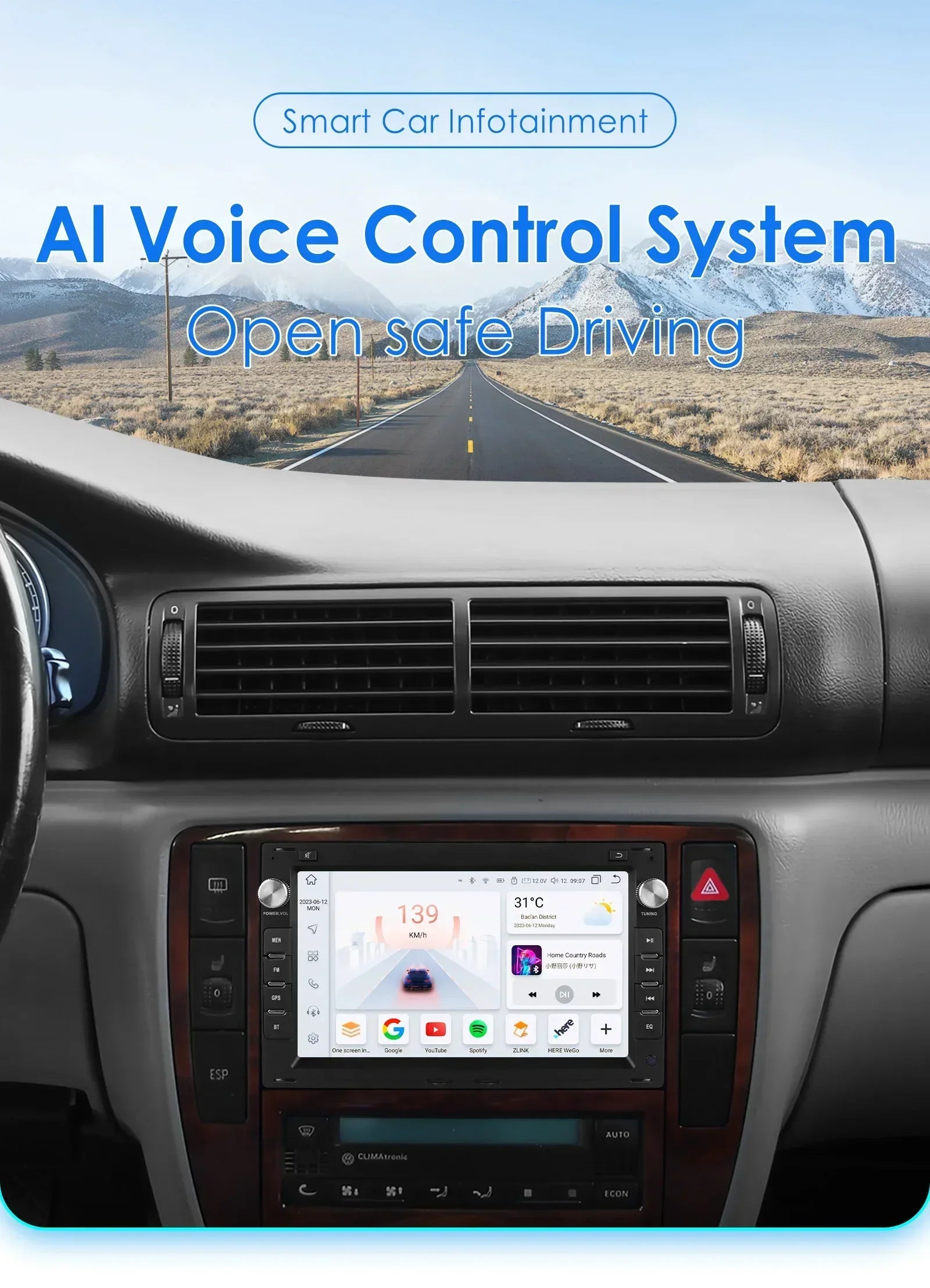 2din Carplay Android Auto Car Radio for VW Golf 4 Passat POLO Transport T5 Multivan Seat J