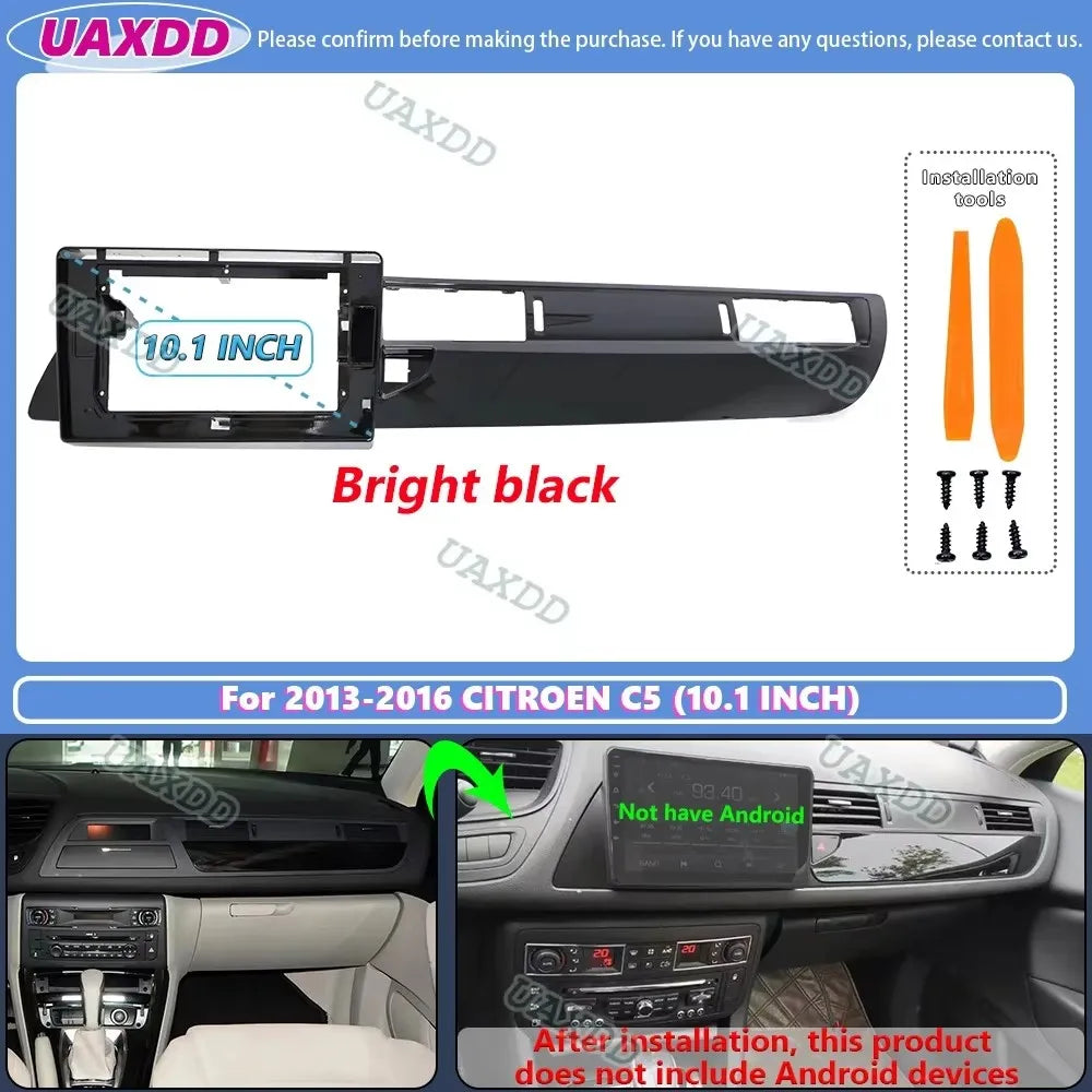 For 2013-2016 CITROEN C5 10.1INCH 2 Din Car stereo radio Android frame panel fascia cable