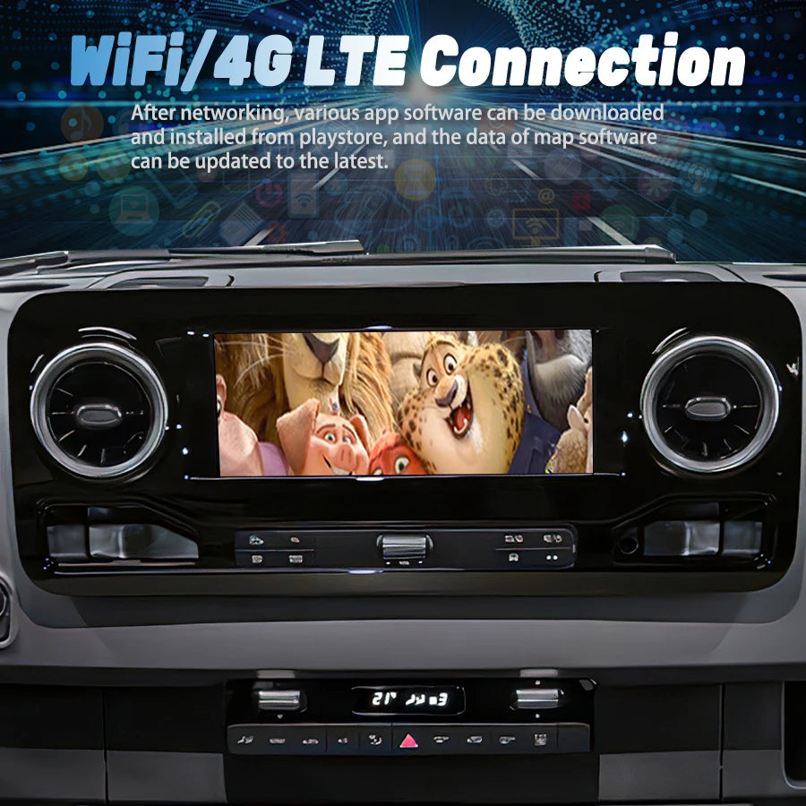 10.25inch Android 13 For Mercedes Benz Sprinter W906 2016-2020 GPS Navigation Carplay Ster