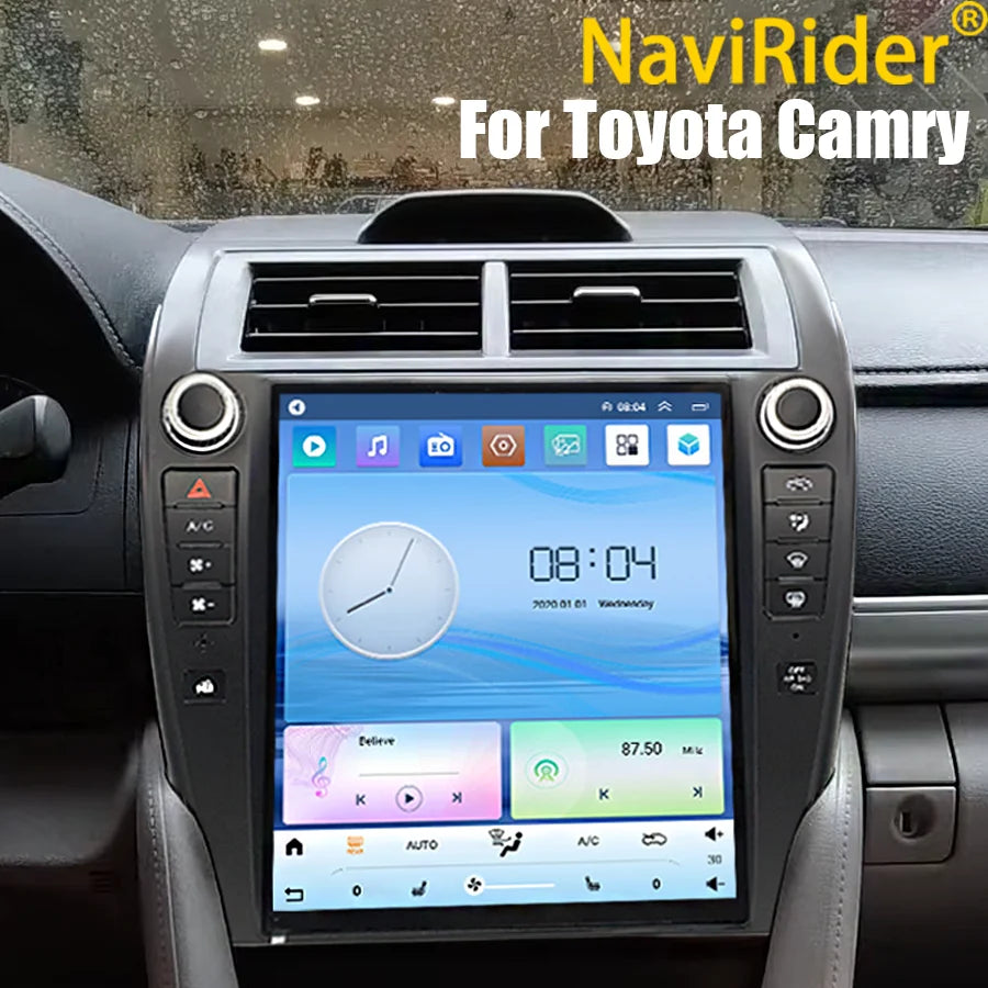 12inch Android 15 Screen Carplay Video Player For Toyota Camry 7 XV 50 55 US Version 2012- | AUTOKITSHOP