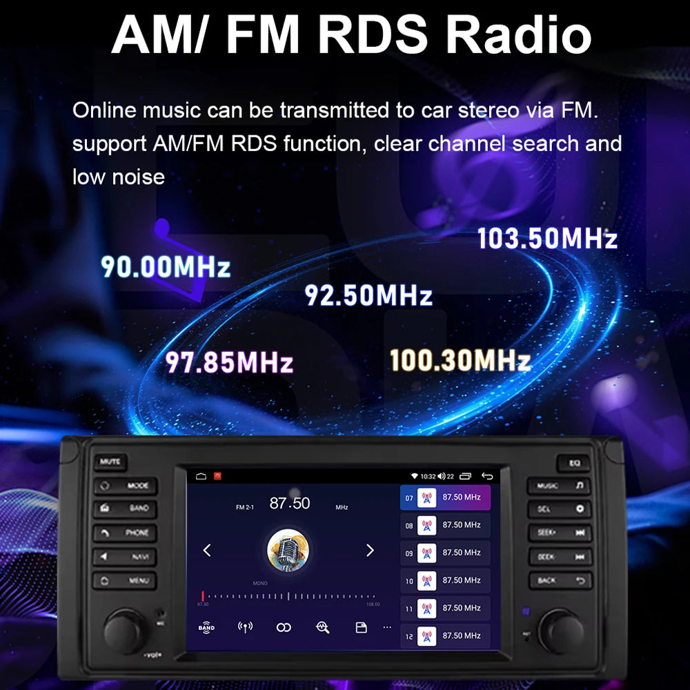7inch Special Radio With Original Car Style Suitable For BMW Car Stereo and 8+128 Support