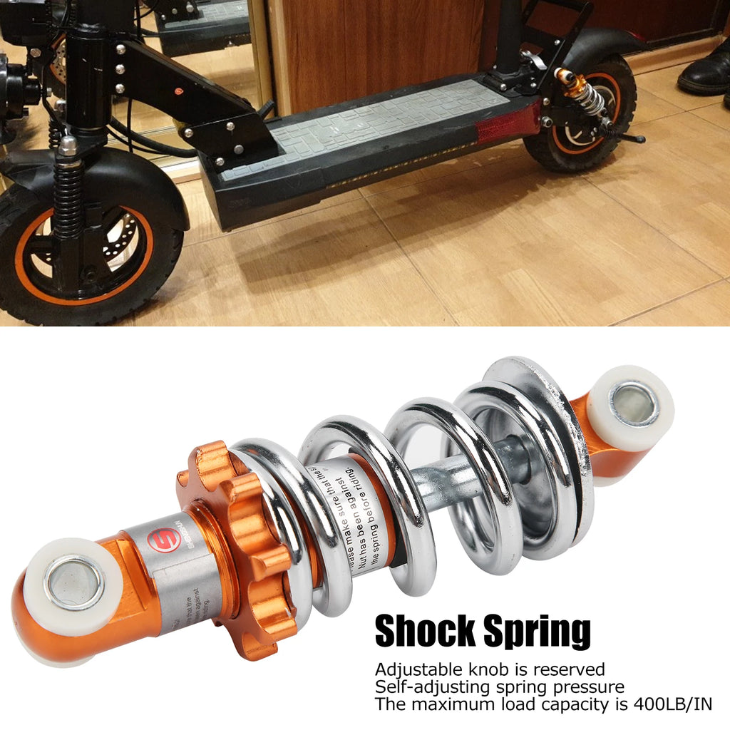 1pc Rear Shock Absorbers 400lb Motorcycle 125mm Adjustable Suspension Shocks Spring - Automotive LED Light