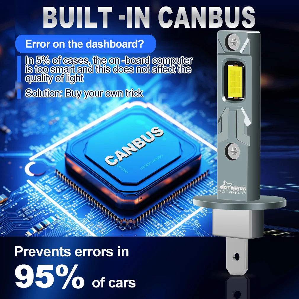 XSTORM H1 LED Headlight Canbus 20000LM 80W H11 H4 LED Light Bulbs Car H7 Headlight Fog Lig