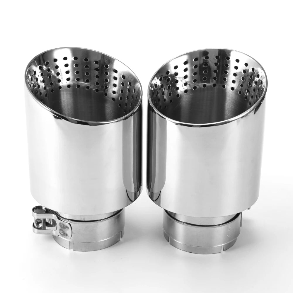 1pcs CARS attachment Exhaust pipe stainless steel 304 tail throat horn outlet hole large diamete - Automotive LED Light
