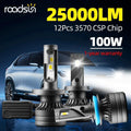 roadsun CSP Mini H7 LED H4 H1 H11 Car Headlight Bulbs H8 HB3 HB4 9005 9006 Led Canbus 100W
