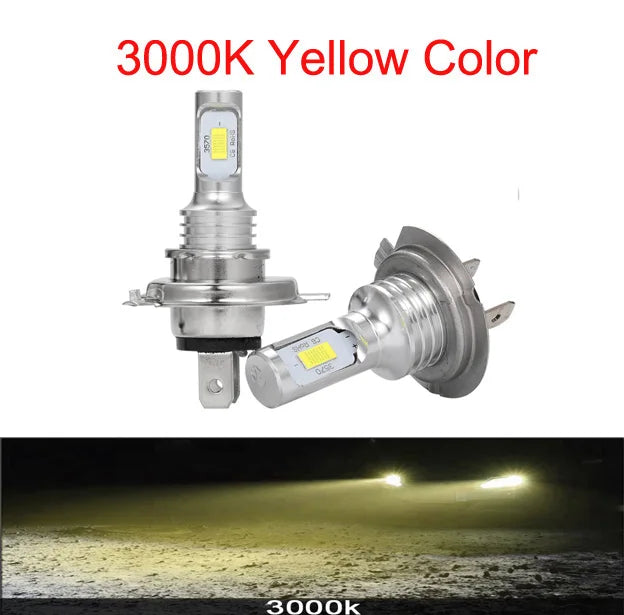 2Pcs 20000LM H7 H4 H8 H11 LED Headlight 9005 HB3 9006 HB4 CSP LED Headlamp Bulb 120W Turbo Auto Lamp 6000K 12V