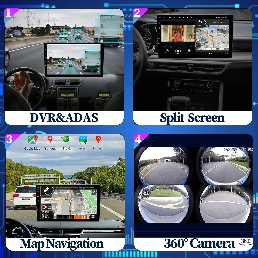 Android Auto For Hyundai Elantra 3 2003 - 2010 Car Radio Multimedia Video Player GPS Navig