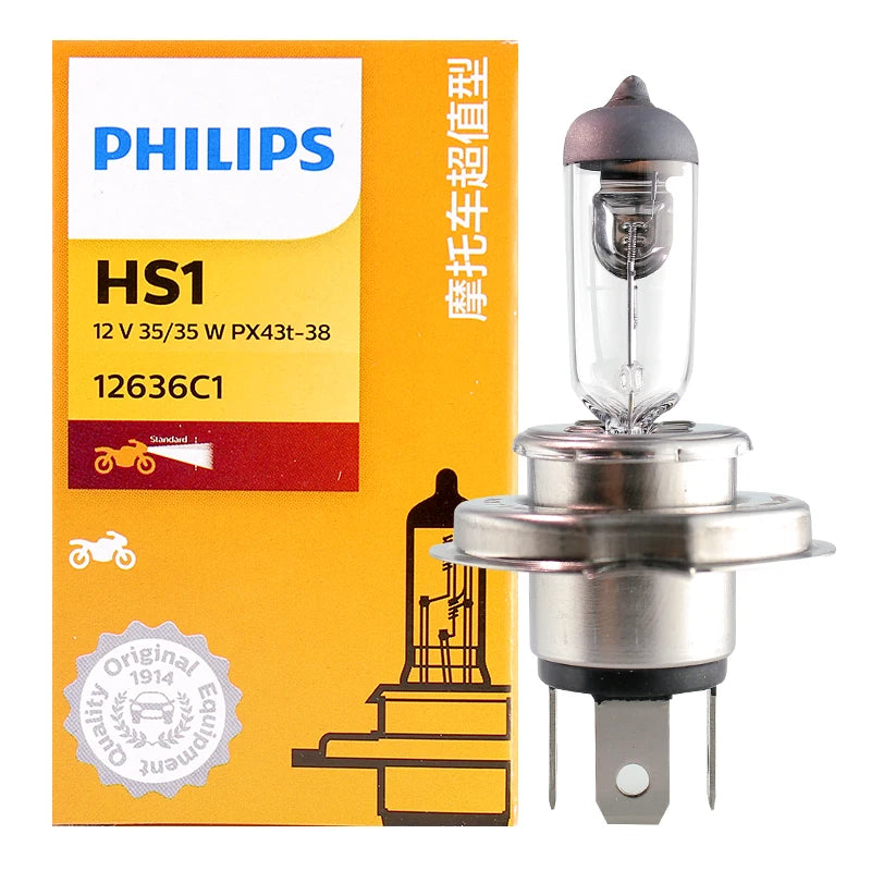Philips Vision HS1 12V 35/35W PX43t Bright Motor Original Light Motorcycle Halogen Lamp St