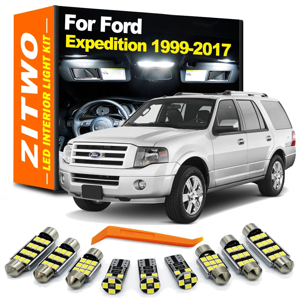 ZITWO For Ford Expedition 1999- 2008 2010 2012 2013 2014 2015 2016 2017 Vehicle Lamp LED Bulb Interior Trunk Reading Light Kit