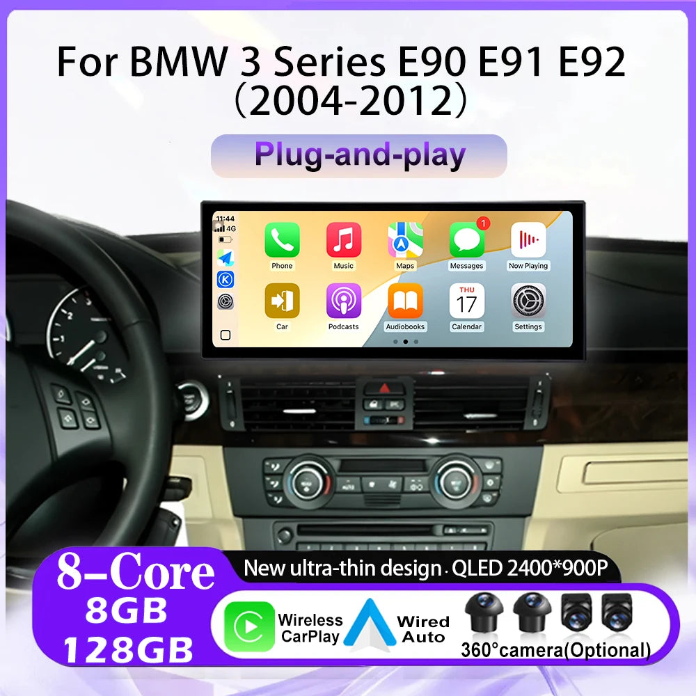Wireless Carplay DSP For BMW 3 Series E90 E91 E92 2004-2008 2009-2012 CCC CIC System Andro