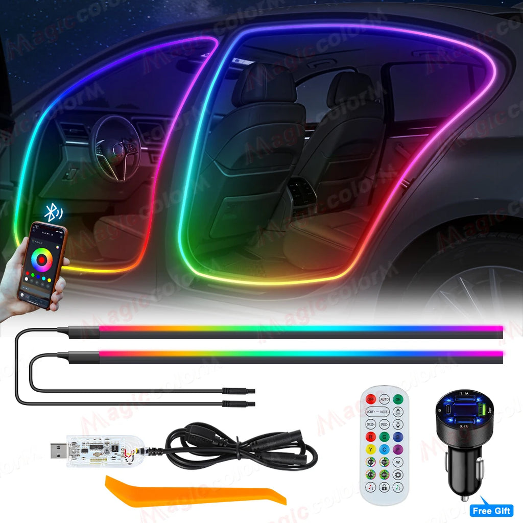 RGB - Ambient Light - App Control - Car Interior Lighting | AUTOKITSHOP