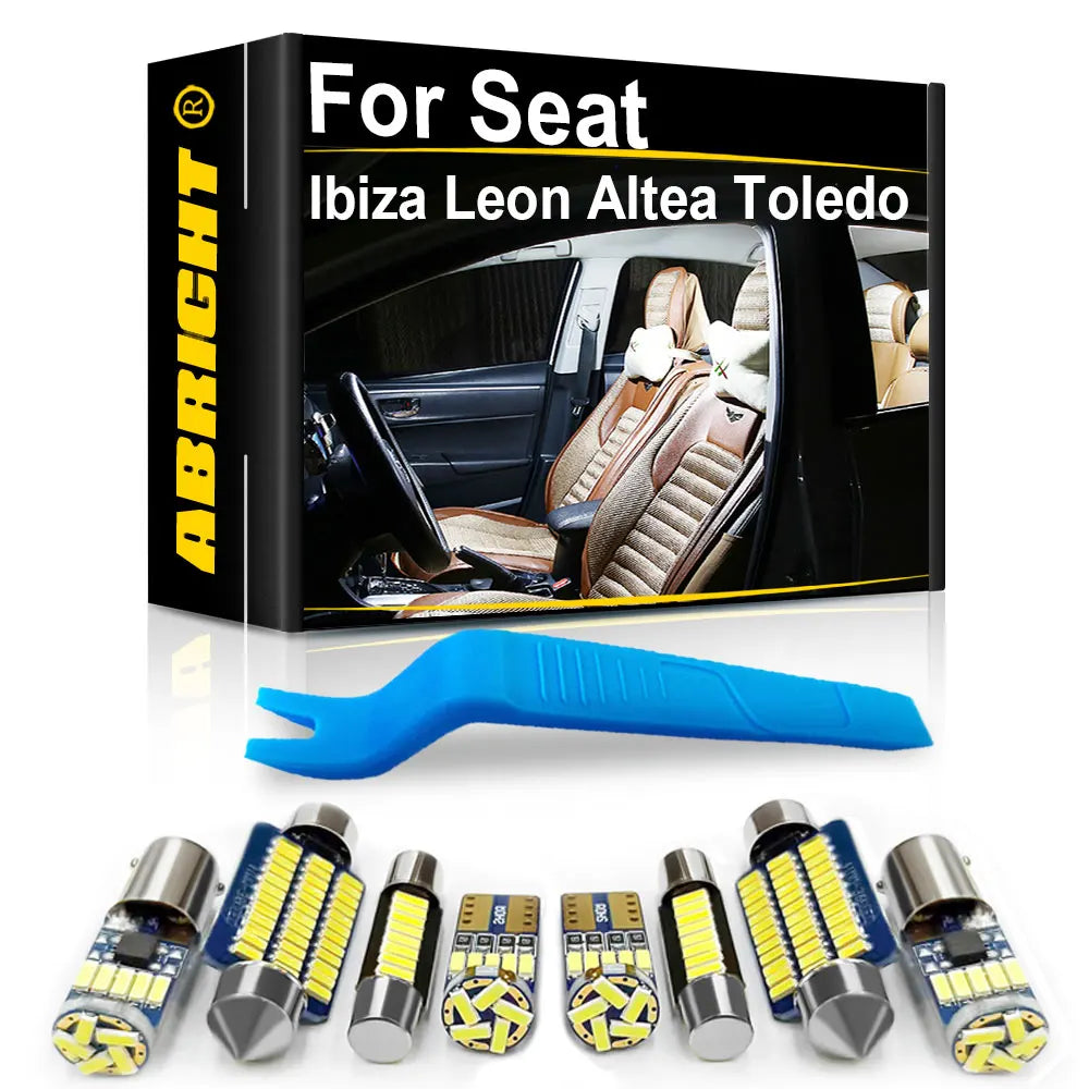 LED Interior Light Kit for Seat Ibiza 6L 6J 6P 6F Leon 1M 1P 5F Alhambra Altea Arona Ateca Exeo Tarraco Toledo - Canb...