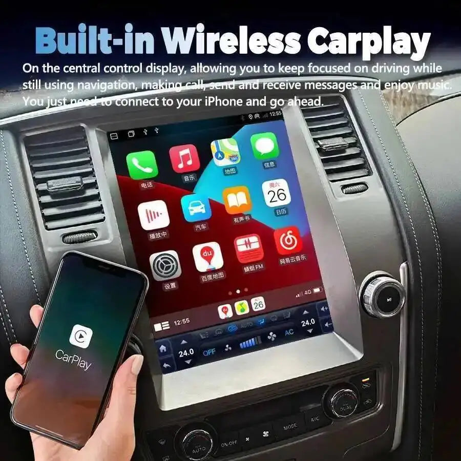 12.1" Screen Car Radio For Nissan Patrol Y62 Y61 Armada 2010-2020 Multimedia Player Naviga | AUTOKITSHOP