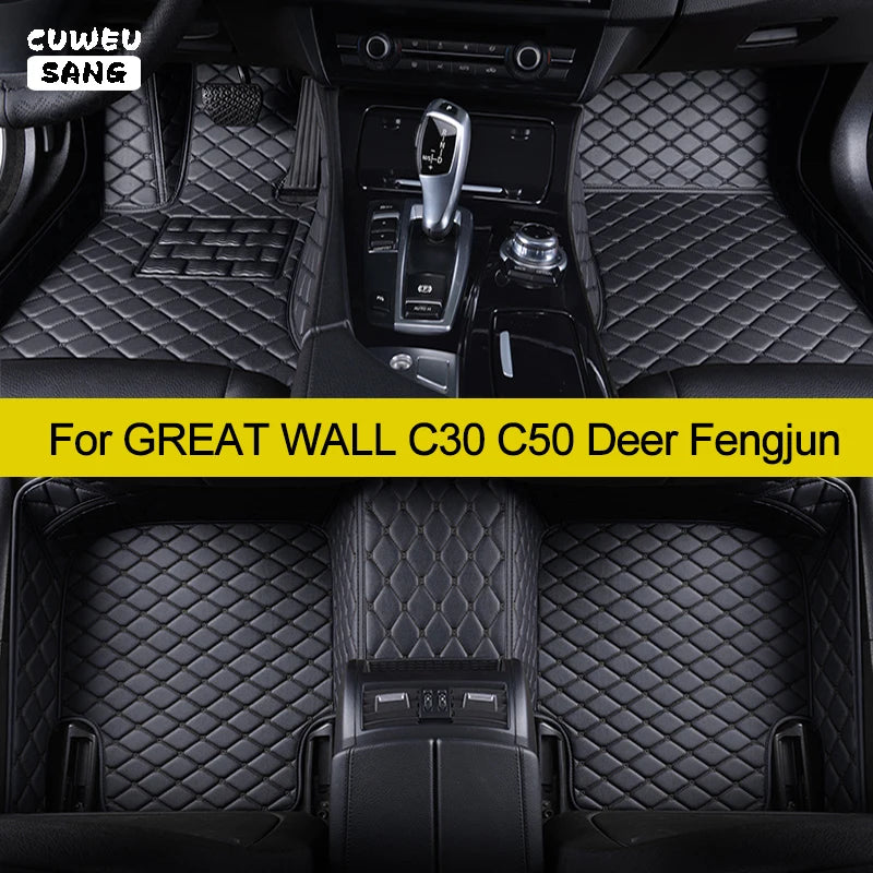 CUWEUSANG Custom Car Floor Mats For GREAT WALL C30 C50 Deer Fengjun Socool Tengyi Auto Car | AUTOKITSHOP