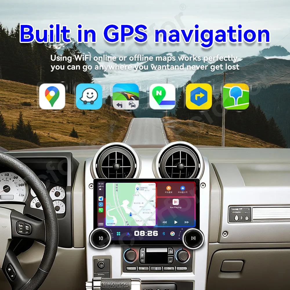 Sleek Large HD Touch Screen Android 15 11.5 Inch Wireless CarPlay GPS Navi Car Radio Stere