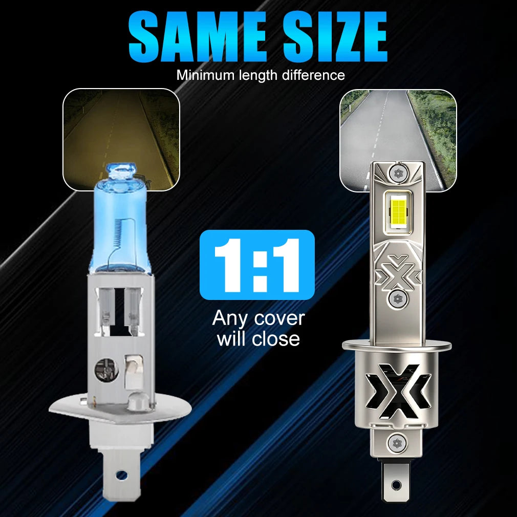 XSTORM H1 LED Lights for Car 60000LM 500W LED H1 Fog Headlights Canbus No ERROR High Power