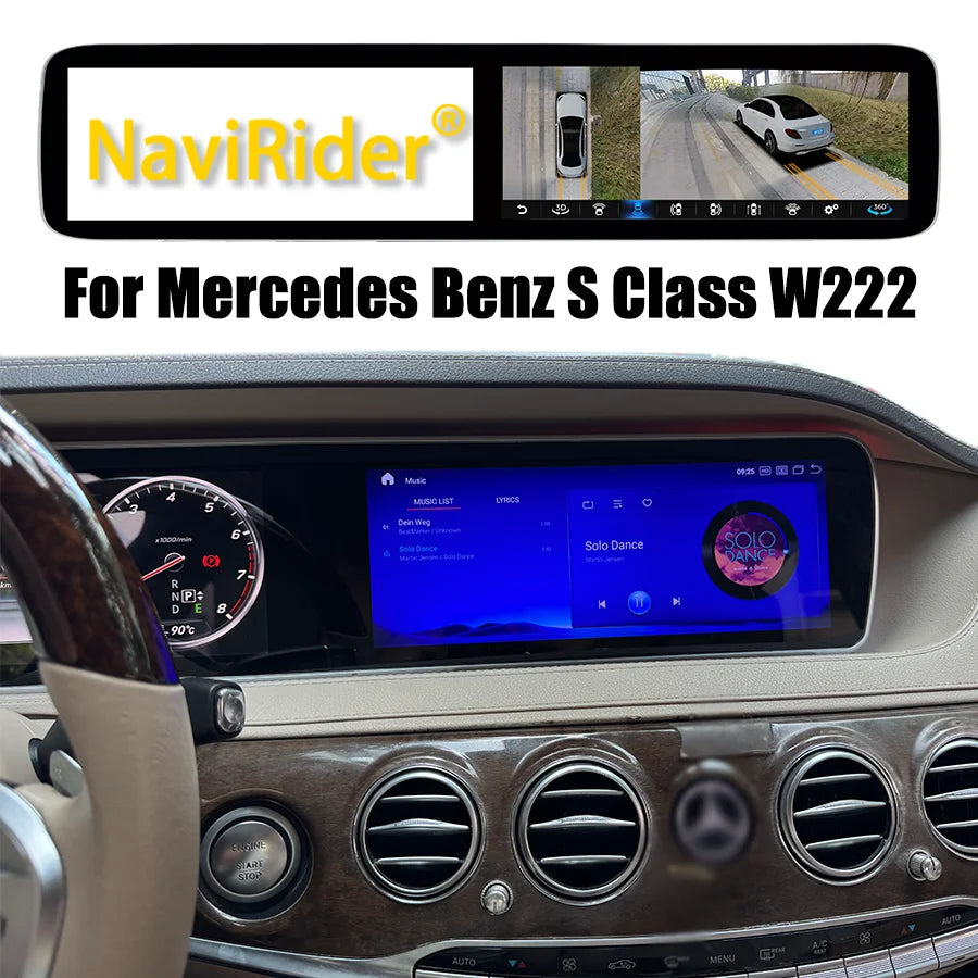 S 12.3" Car Multimedia Video Player For Mercedes Benz S-Class W222 2014-2018 Wireless Carp | AUTOKITSHOP