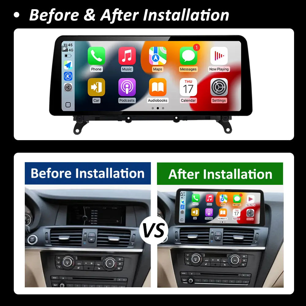 Intelligent System Wireless Carplay for BMW X3 F25 X4 F26 2012 2013 2014 2015 - 2018 Andro | AUTOKITSHOP