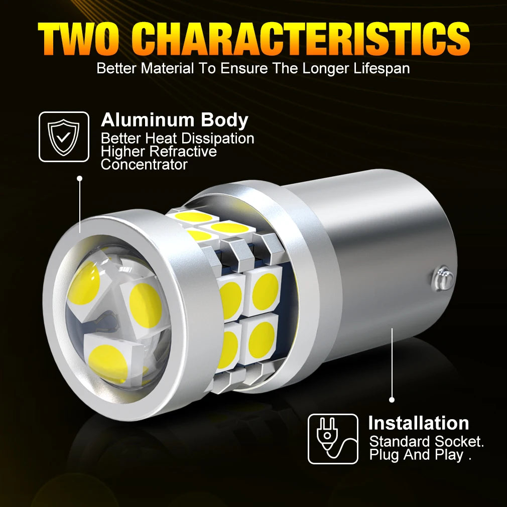 1156 BA15S P21W LED Canbus BAU15S PY21W 1157 BAY15D 5W W21W T20 W21 5W T25 LED Signal Ligh