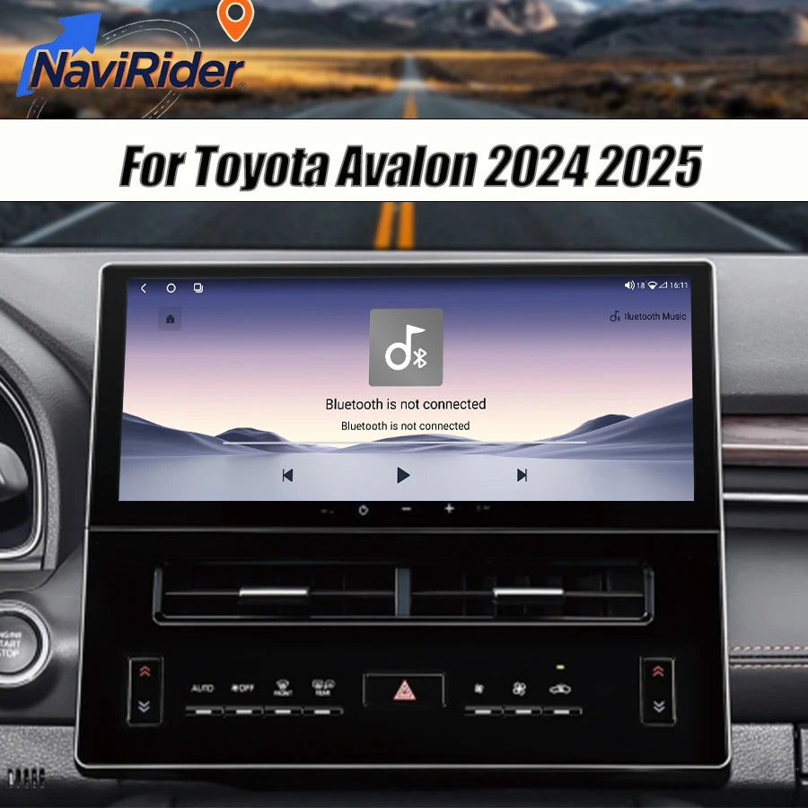 12.3inch Android Carplay Auto For Toyota Avalon 2024 Car Radio DSP Navigation Multimedia P