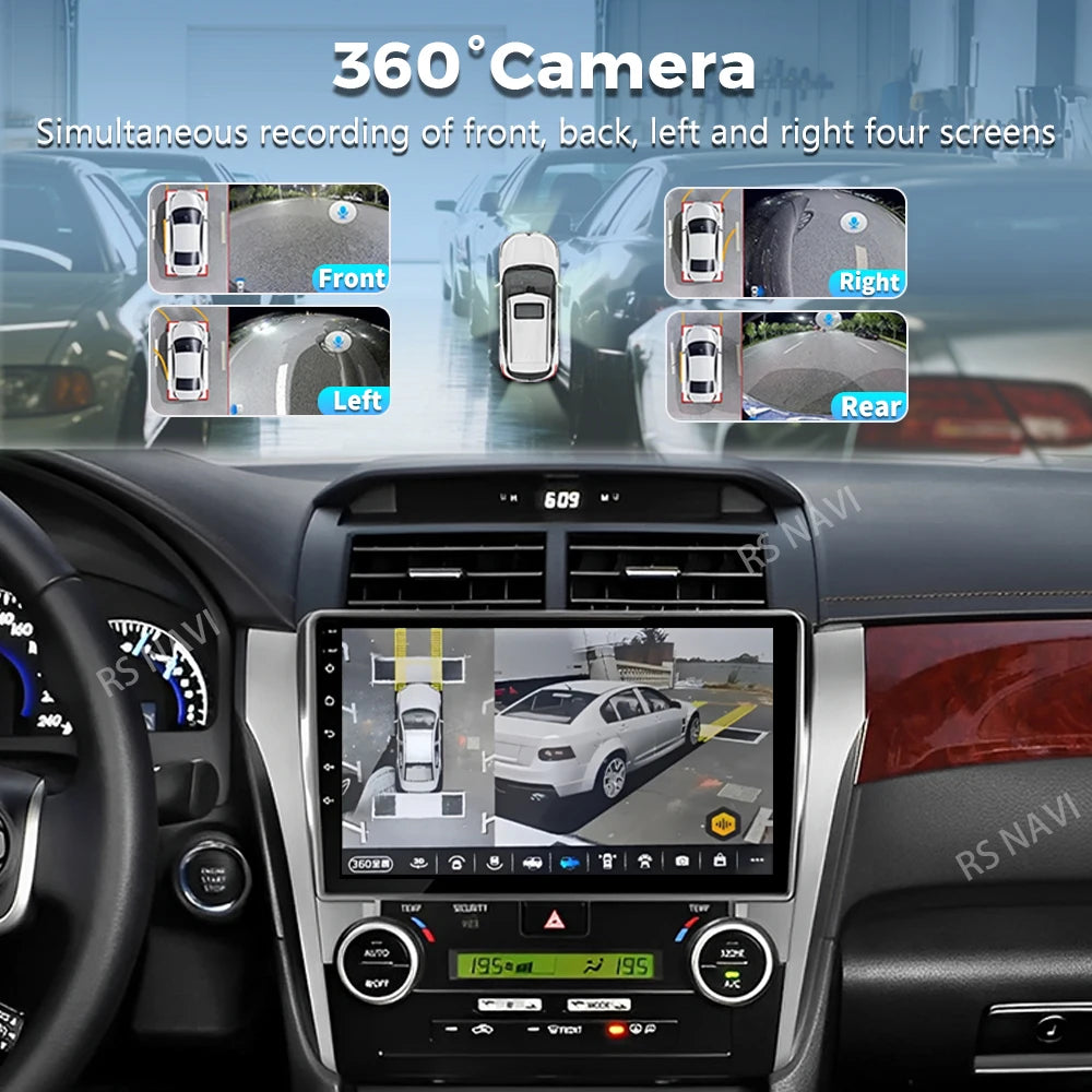 Android 16 For Toyota Camry 7 XV 50 55 2011 - 2014 2K QLED Android Car Radio Multimedia Vi