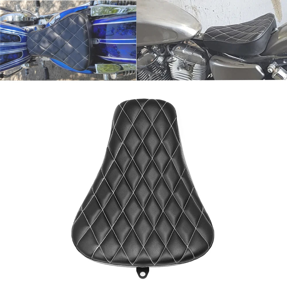 Motorcycle Front Driver Rider Solo Seat Leather Fit For Harley Sportster Forty E for Seat 2010-2015 - Automotive LED Lig
